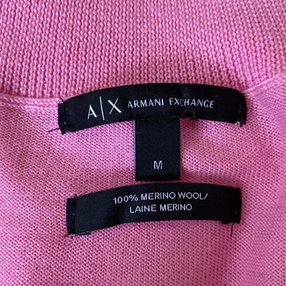 A/X Armani Exchange 100% Merino wool! Lightweight pink turtleneck! Size Medium - Picture 12 of 16